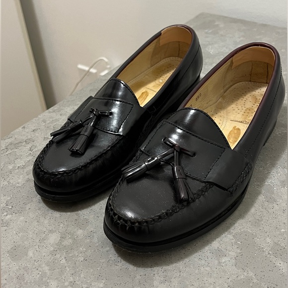 Reddish Black Loafers with Tassels - Picture 4 of 4